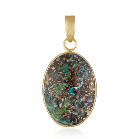 Zilveren hanger met een Venus chalcedoon (Bali Barong)