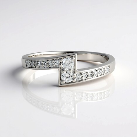 Anello in argento con Zircone