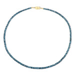 Collana in argento con Topazio Blu Londra (Adela Silber)