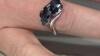 Zilveren ring met Londen-blauwe topaasstenen (de Melo Essence)