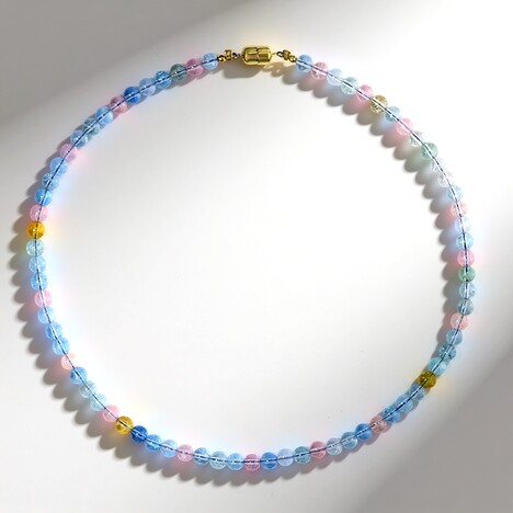Collana in argento con Acquamarina Brasiliana (Adela Silber)