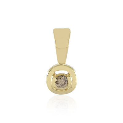 Pendentif en argent et Diamant champagne I2