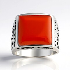 Anello in argento con Corniola (Jones Lee)