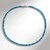 Collana in argento con Apatite Blu Neon