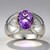 Anello in argento con Ametista