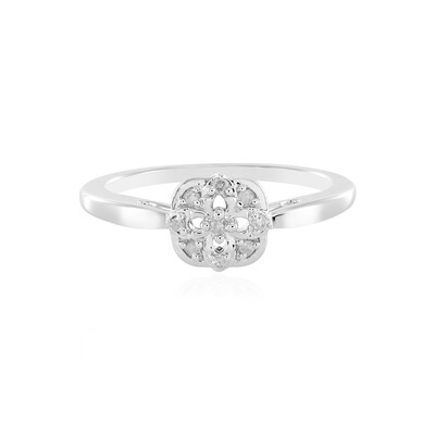 I2 (I) Diamant-Silberring
