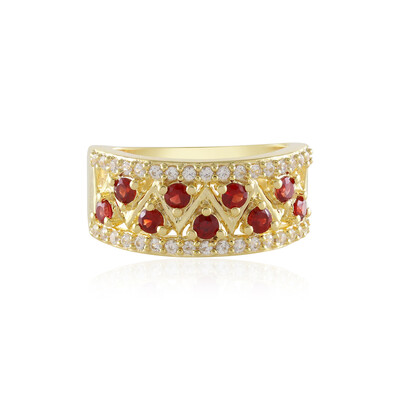 Anillo en plata con Rubí de Tanzania