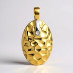 Ciondolo placcato in oro con Zircone (MONOSONO COLLECTION)