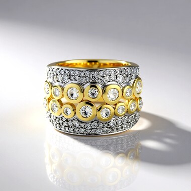 Anillo en oro con Diamante SI2 (H) (de Melo)
