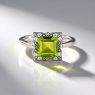 Arizona-Peridot-Silberring