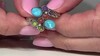 Zilveren ring met Blauwe Kingman Mohave Turkooisen (Jones Lee)