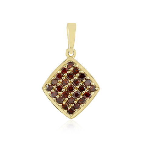 Roter I2 Diamant-Goldanhänger