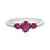 Zilveren ring met een Madagaskar Robijn