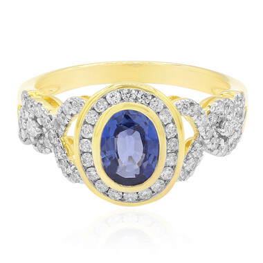 Blauer Ceylon-Saphir-Goldring (Annette)