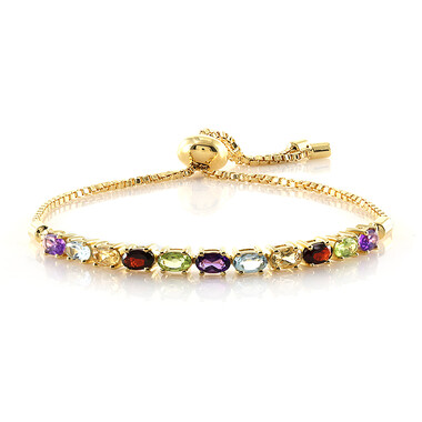 Zambian Amethyst Silver Bracelet