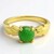 Anello in argento con Crisoprasio Imperiale