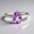 Bague en argent et Quartz azur