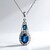 Collana in oro con Zaffiro Ceylon Blu