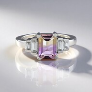 Zilveren ring met een ametrien