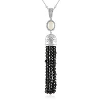 Collana in argento con Agata Bianca (Dallas Prince Designs)
