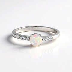 Anello in argento con Opale di Welo