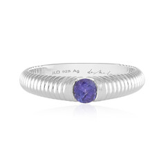 Zilveren ring met een tanzaniet (de Melo)