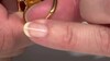 Zilveren ring met een cognac Baltische barnsteen (dagen)