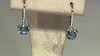 Pendientes en plata con Topacio azul de Londres