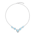 Collana in argento con Larimar