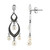 Pendientes en plata con Perla blanca Freshwater