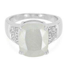 Bague en argent et Pierre de Lune blanche