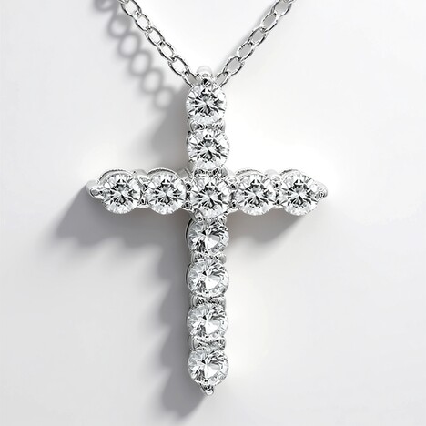 Collier en argent et Topaze blanche