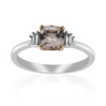 Anello in oro con Morganite AAA