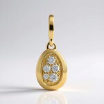 Ciondolo in oro con Diamante SI1 (G) (Annette)