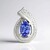 Ciondolo in argento con Tanzanite (Pallanova)