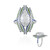 Anello in argento con Topazio Bianco (Adela Silber)