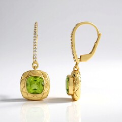 Orecchini in argento con Peridoto (de Melo Essence)