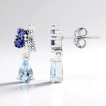 Brazilian Aquamarine Silver Earrings
