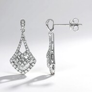Boucles d'oreilles en or et Diamant SI1 (H) (CIRARI)
