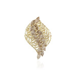 I2 Champagner-Diamant-Goldanhänger (Ornaments by de Melo)