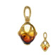 Baltischer Bernstein-Silberanhänger (dagen)
