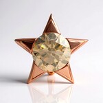 Ciondolo in oro con Diamante Rose de France VS1 di Argyle (Annette)