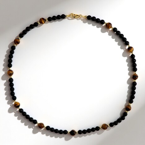 Collana in argento con Occhio di Tigre