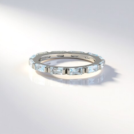 Anello in argento con Topazio Blu Cielo