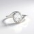 Bague en argent et Topaze blanche