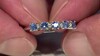 Gouden ring met Blauwe Ceylon saffieren