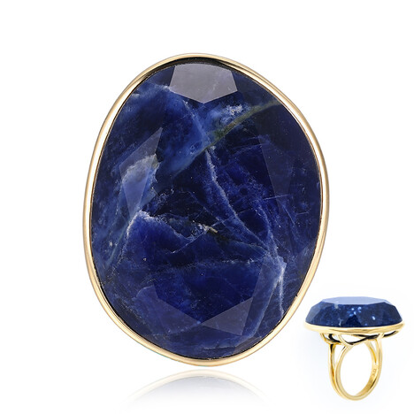 Anillo en plata con Sodalita