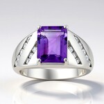 Anello in argento con Ametista (de Melo Essence)