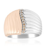 Bague en argent et Diamant rose Argyle I1 (Annette)