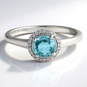Zilveren ring met een Ratanakiri zirkoon